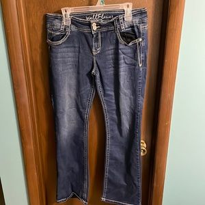 Wallflower embellished flare leg jeans